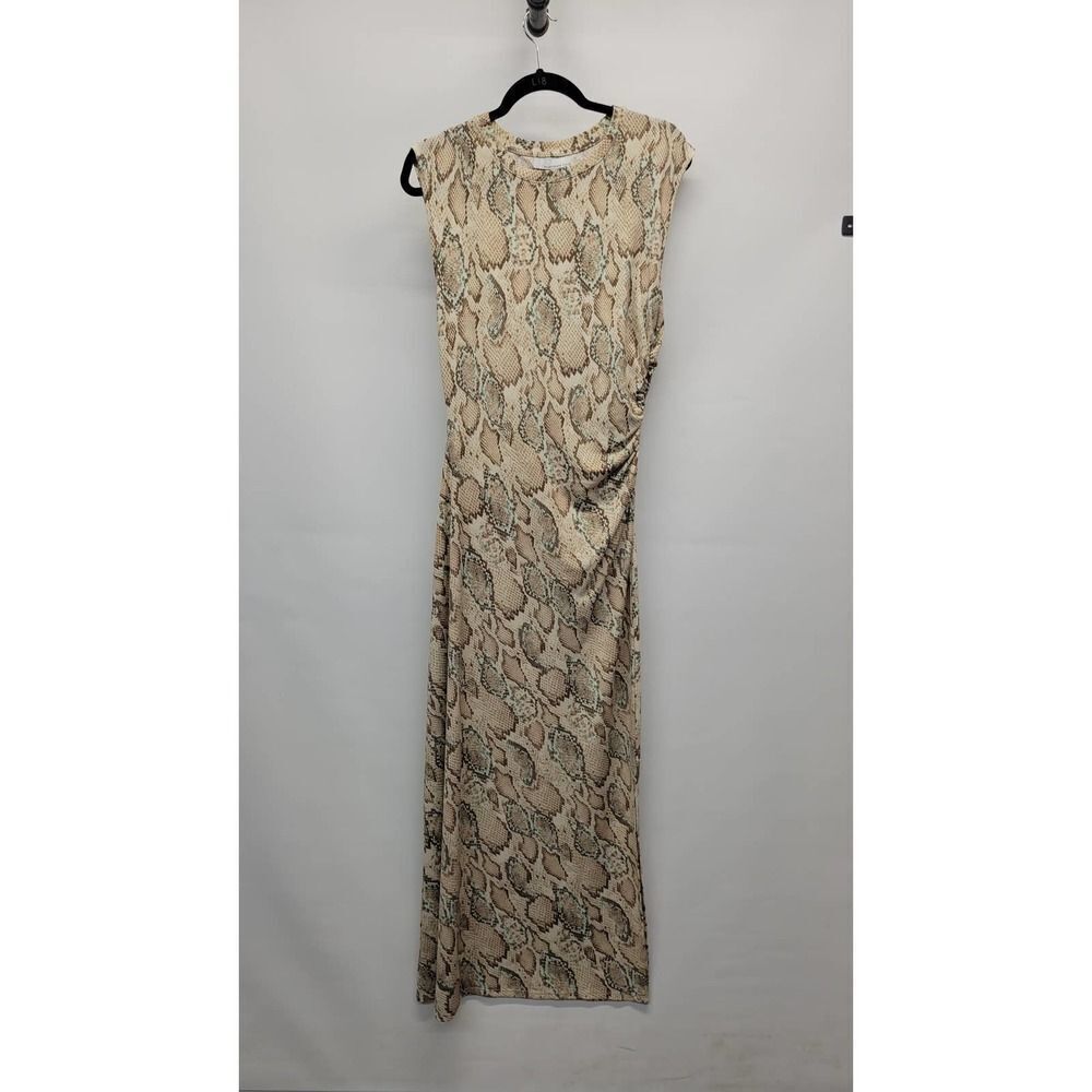 Fourteenth Place Animal Print Ruched Jersey